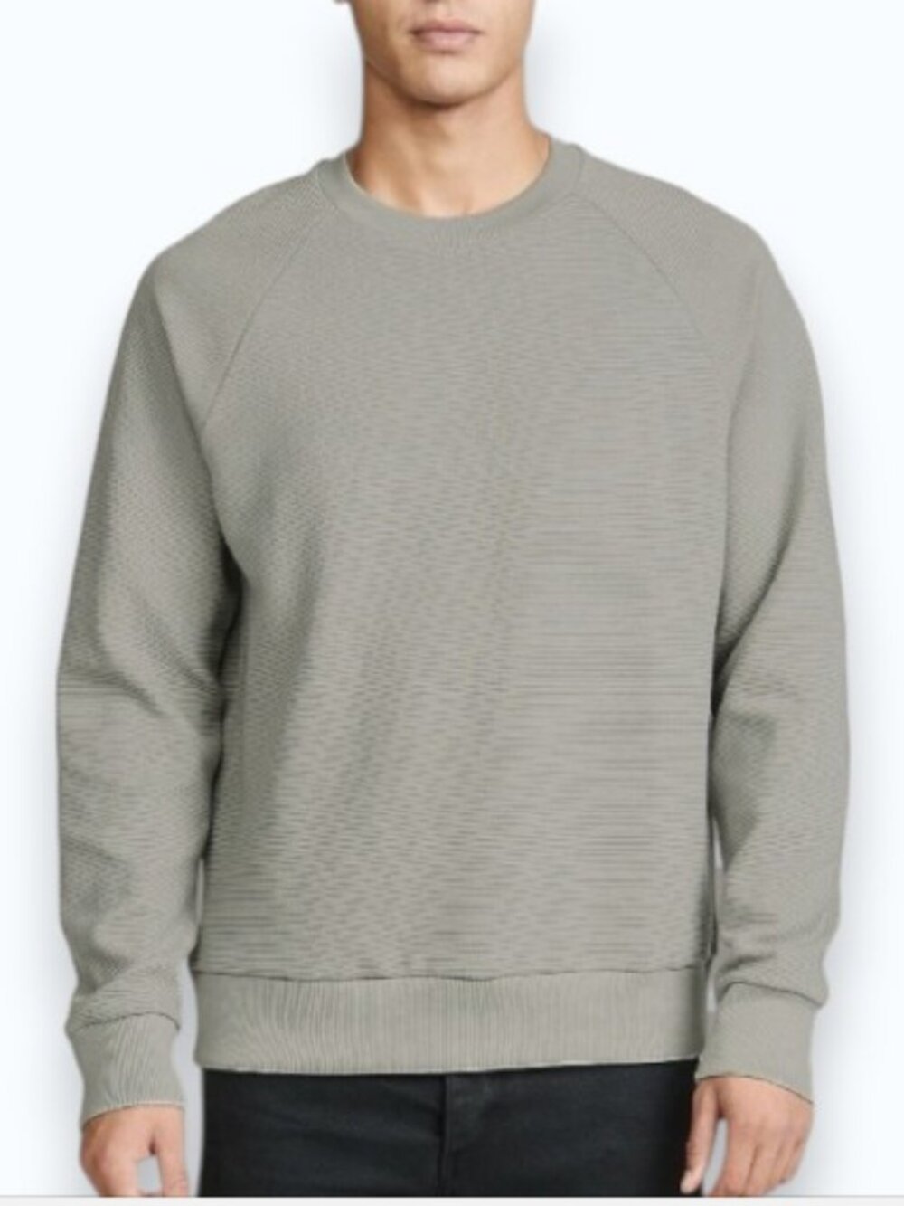 Theory Otto raglan crewneck sweatshirt grey men's size S